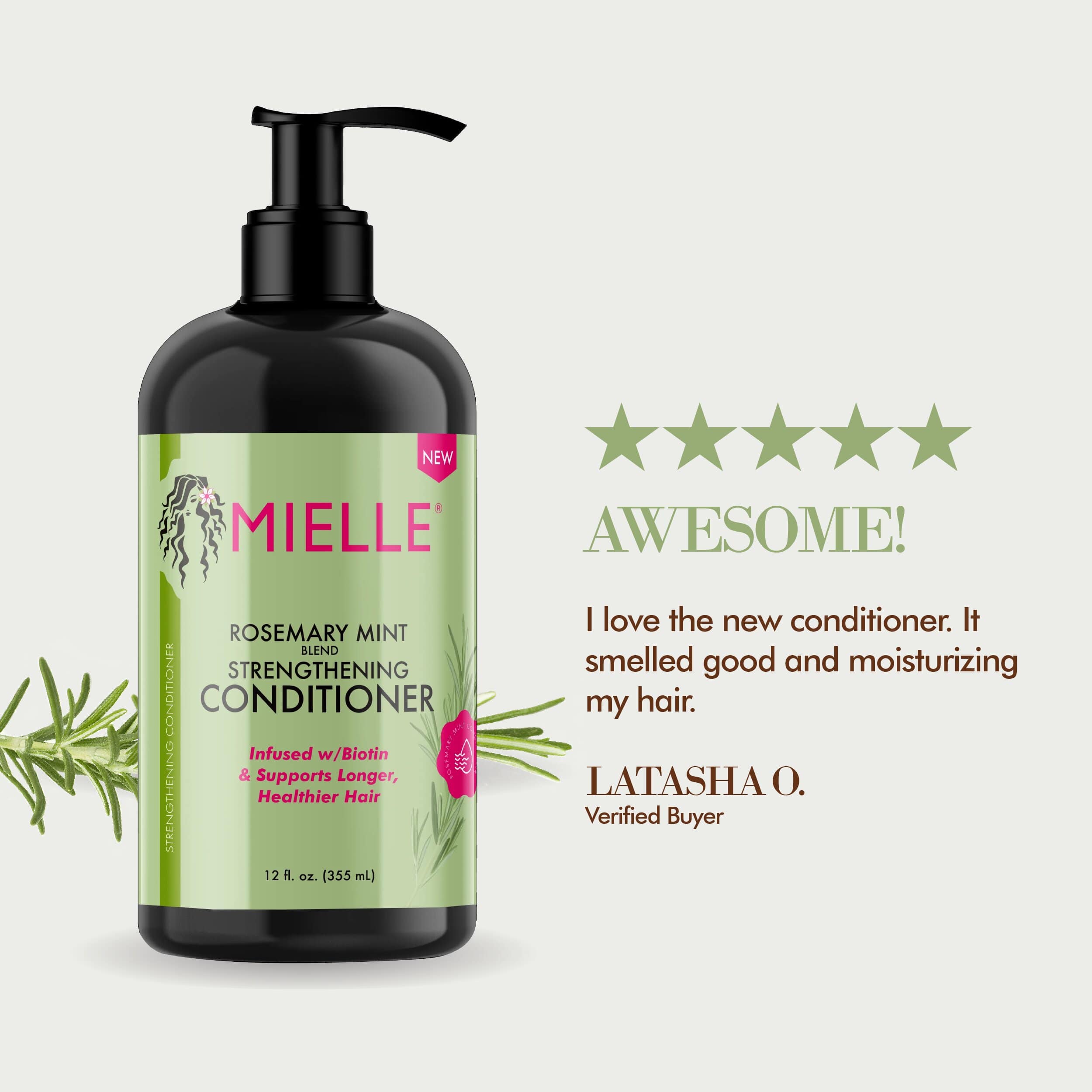 MIELLE - Rosemary Mint Strengthening Conditioner