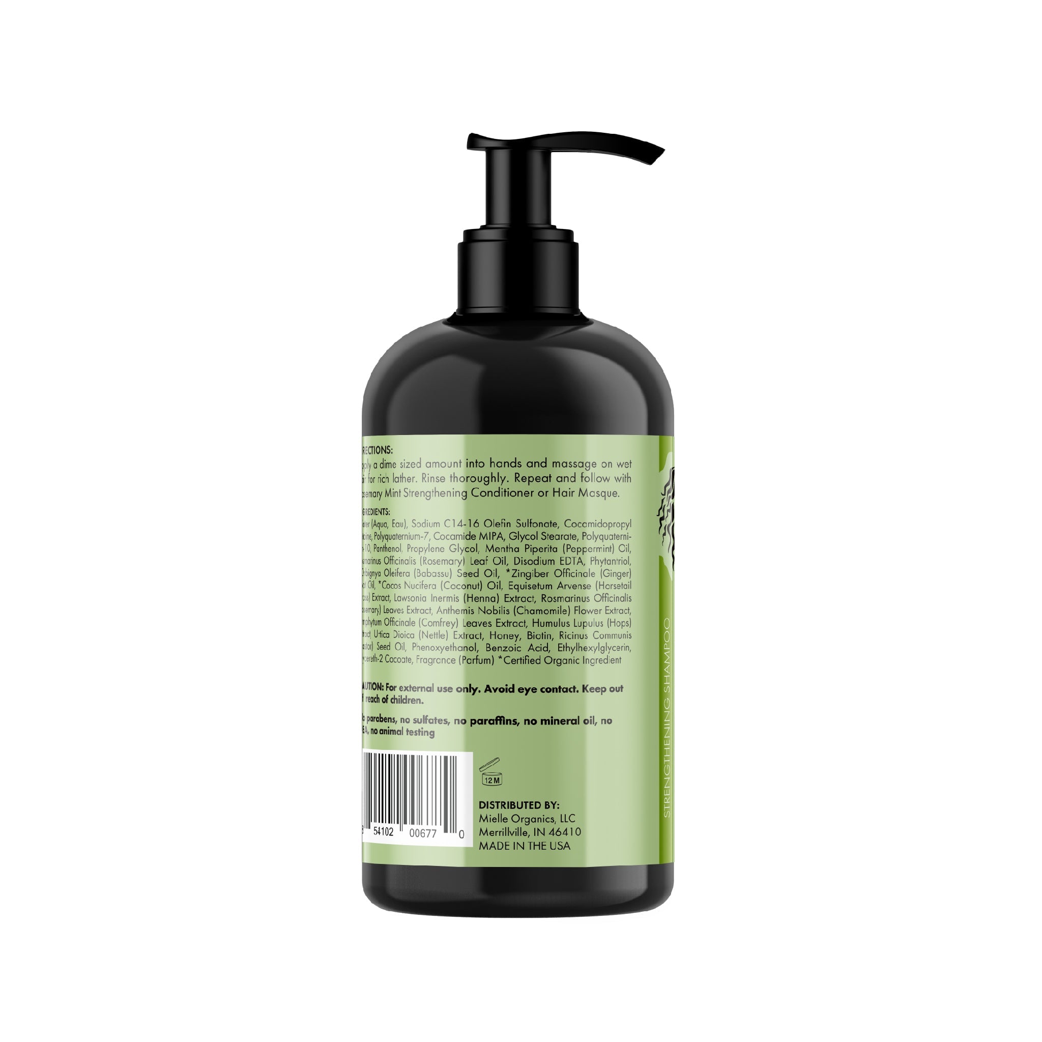 MIELLE - Rosemary Mint Strengthening Shampoo