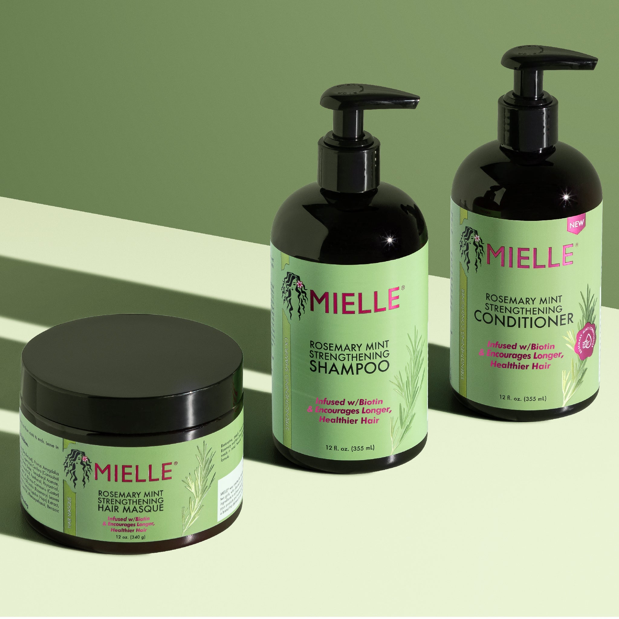 MIELLE - Rosemary Mint Strengthening Shampoo
