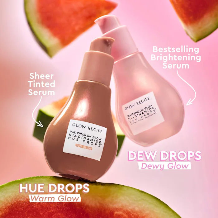 GLOW RECIPE - Watermelon Glow Niacinamide Hue Drops Sun Glow Serum