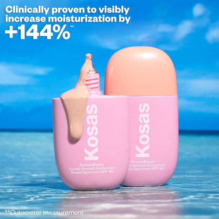 KOSAS - DreamBeam Silicone-Free Mineral Sunscreen SPF 40 with Ceramides and Peptides