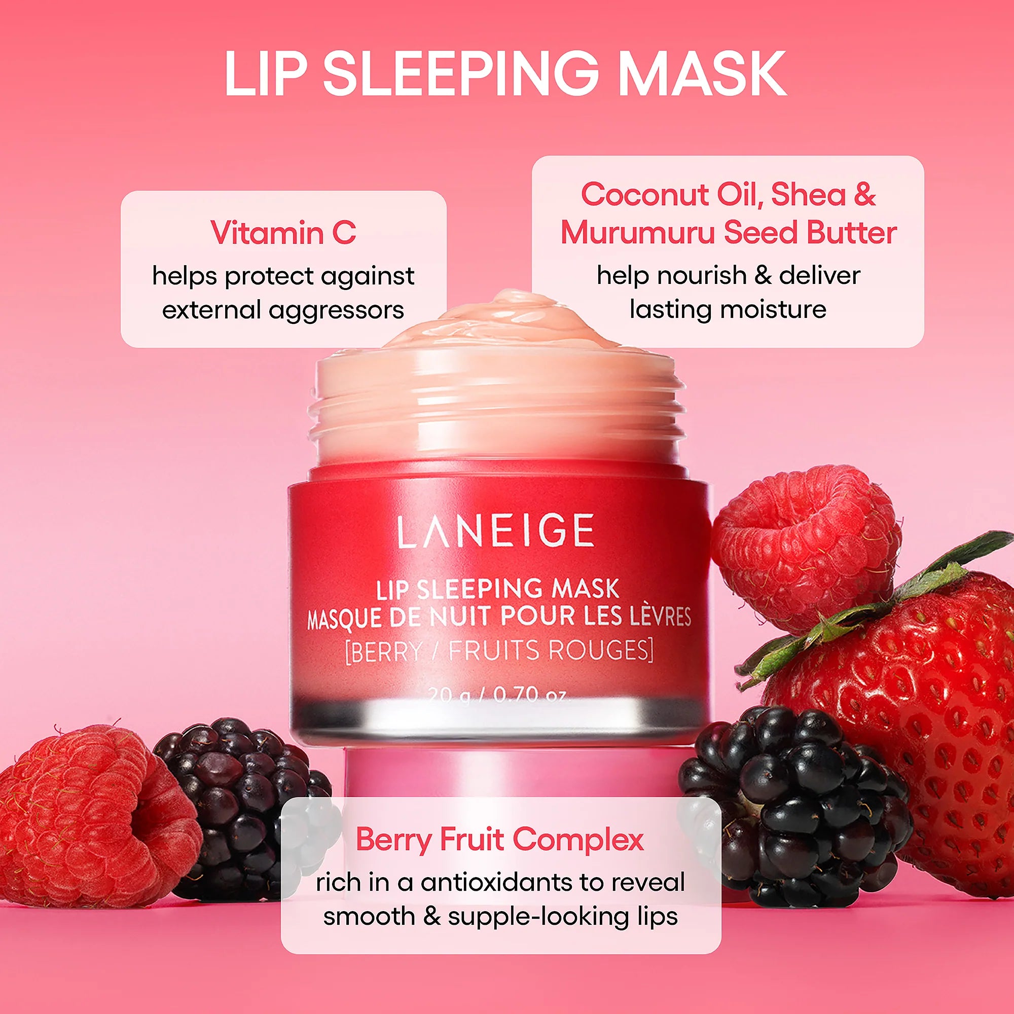 LA NEIGE - Lip Sleeping Mask Nourish & Hydrate with Vitamin C