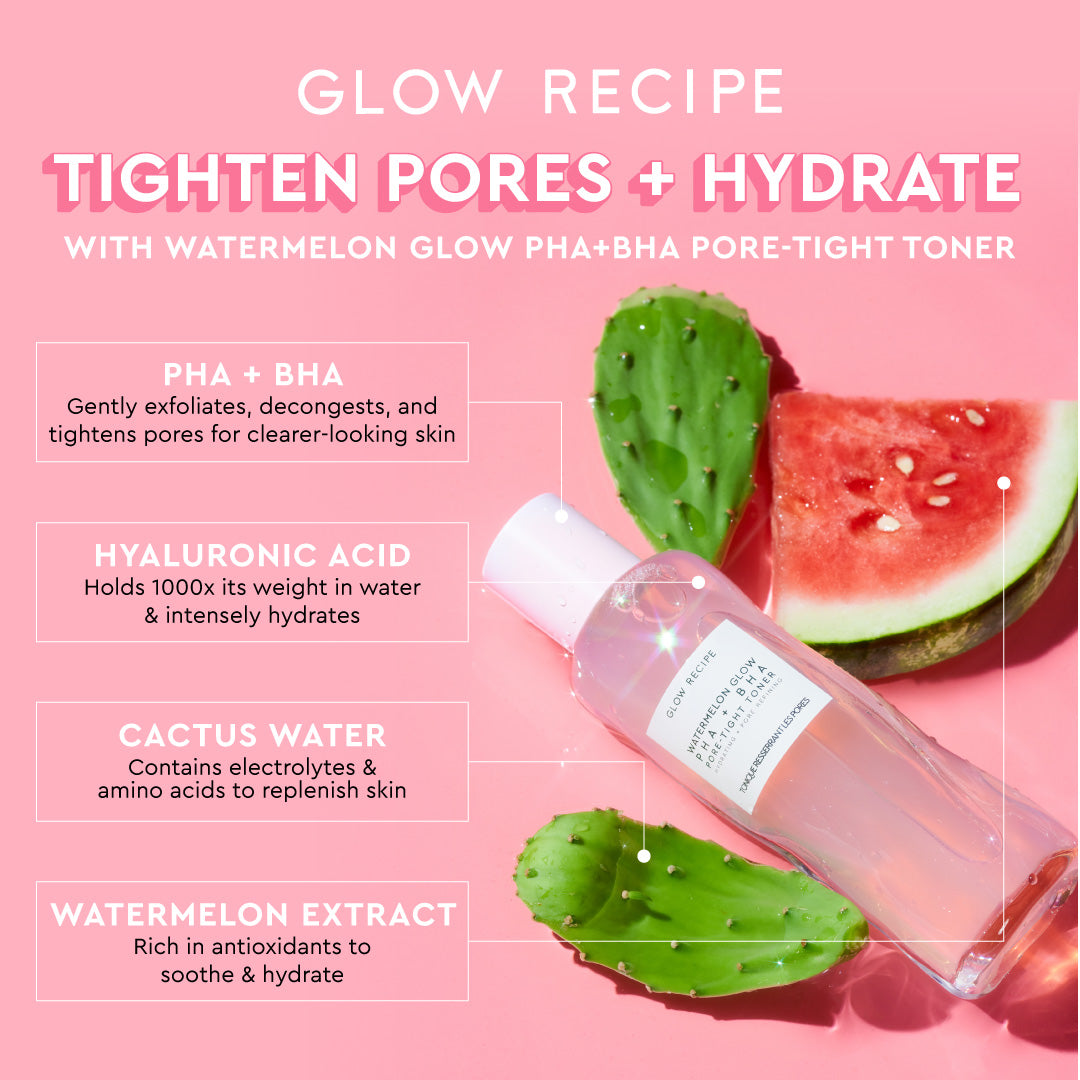 GLOW RECIPE - Watermelon Glow PHA + BHA Pore-Tight Toner