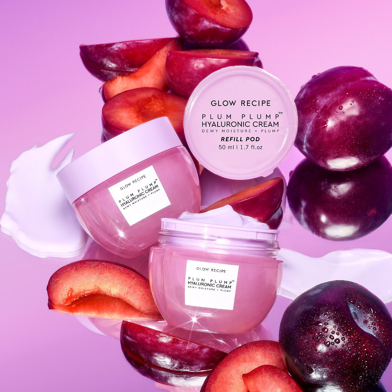 GLOW RECIPE - Plum Plump Refillable Hyaluronic Acid Moisturizer