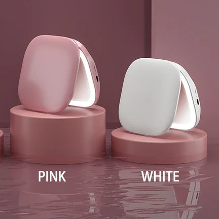 Portable Makeup Mirror with LED Light