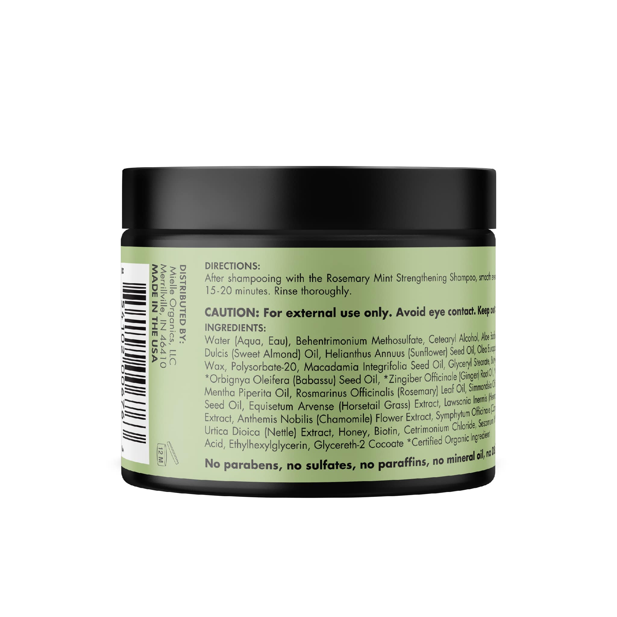 MIELLE - Rosemary Mint Strengthening Hair Masque