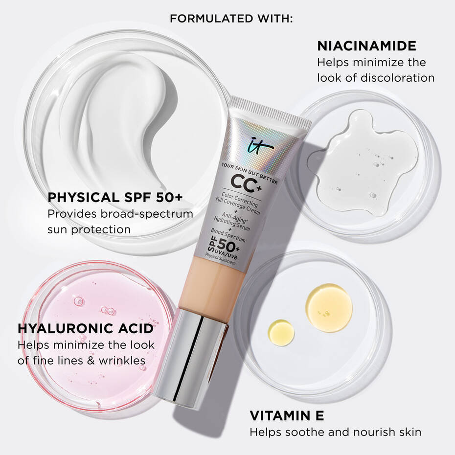 IT COSMETICS - CC+ Cream Full Coverage Foundation with SPF 50+