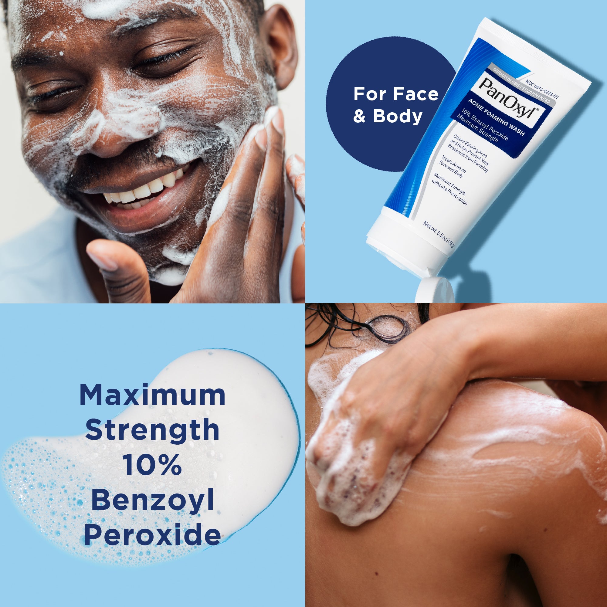 PanOxyl - Acne Foaming Wash Benzoyl Peroxide 10% Maximum Strength