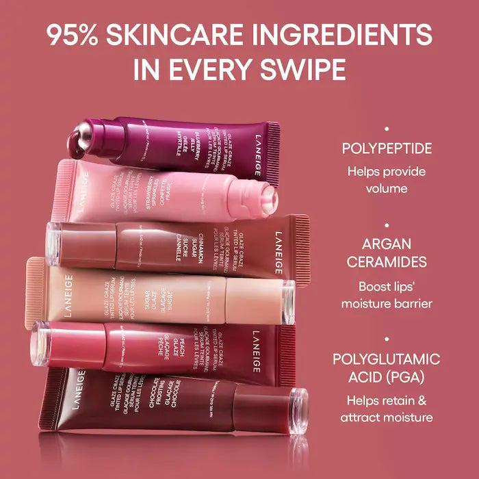 LANEIGE - Glaze Craze Tinted Polypeptide Lip Serum