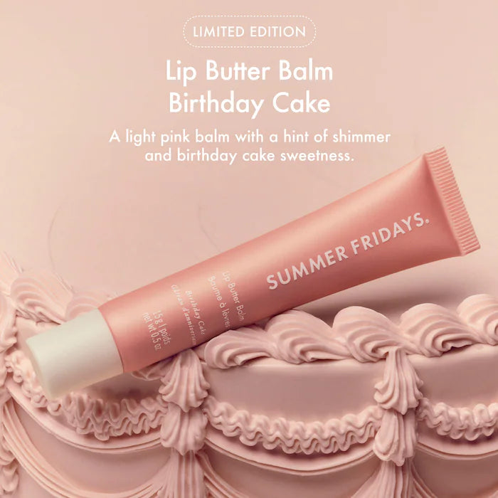 Summer Fridays - Sweet Pink Duo with Birthday Cake + Strawberry Soft Serve Lip Butter Balm
