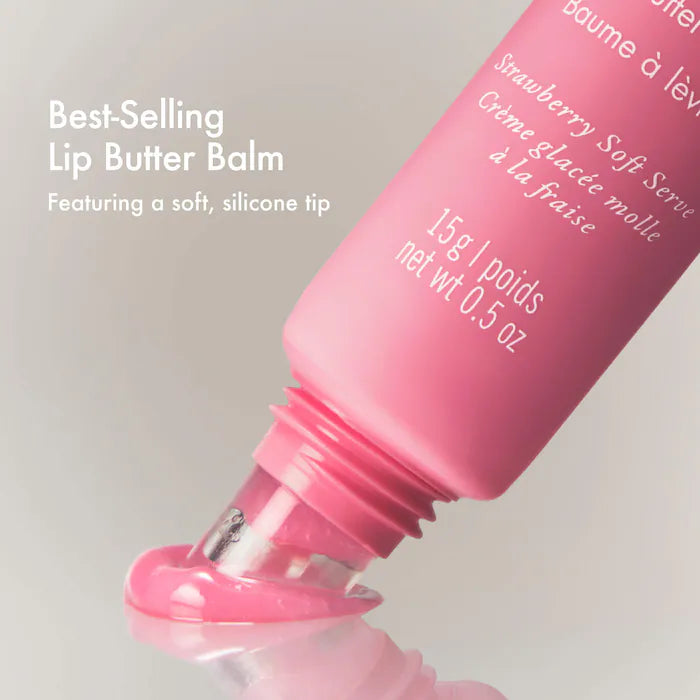 Summer Fridays - Sweet Pink Duo with Birthday Cake + Strawberry Soft Serve Lip Butter Balm