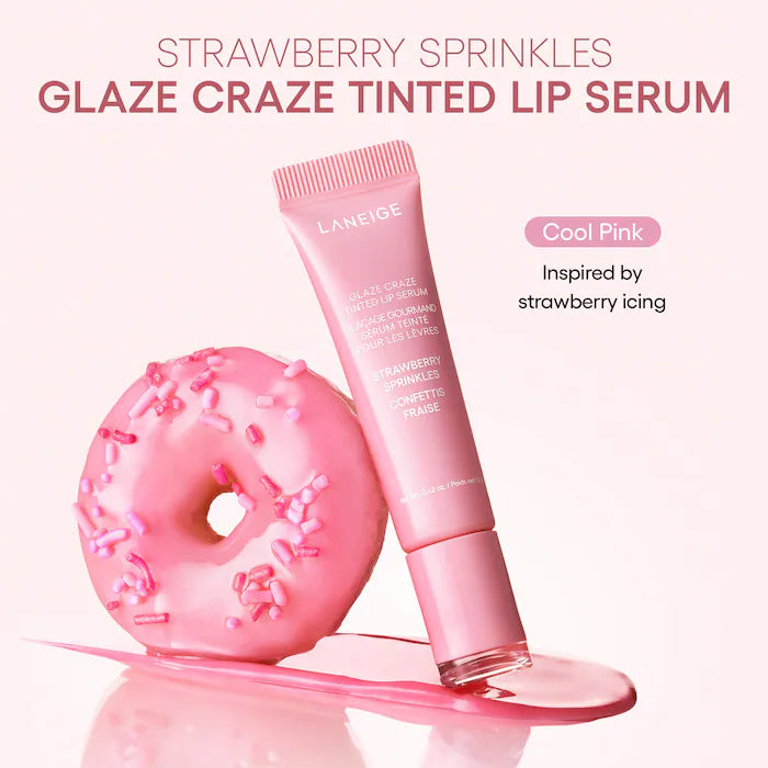 LA NEIGE - Glaze Craze Donut Delight Hydrating Tinted Lip Serum Duo